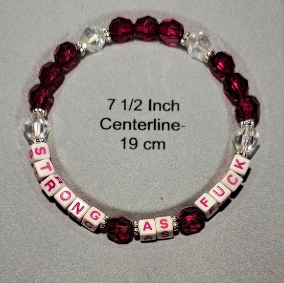 Hand Crafted Bead stretch Bracelet - Picture 2 of 3